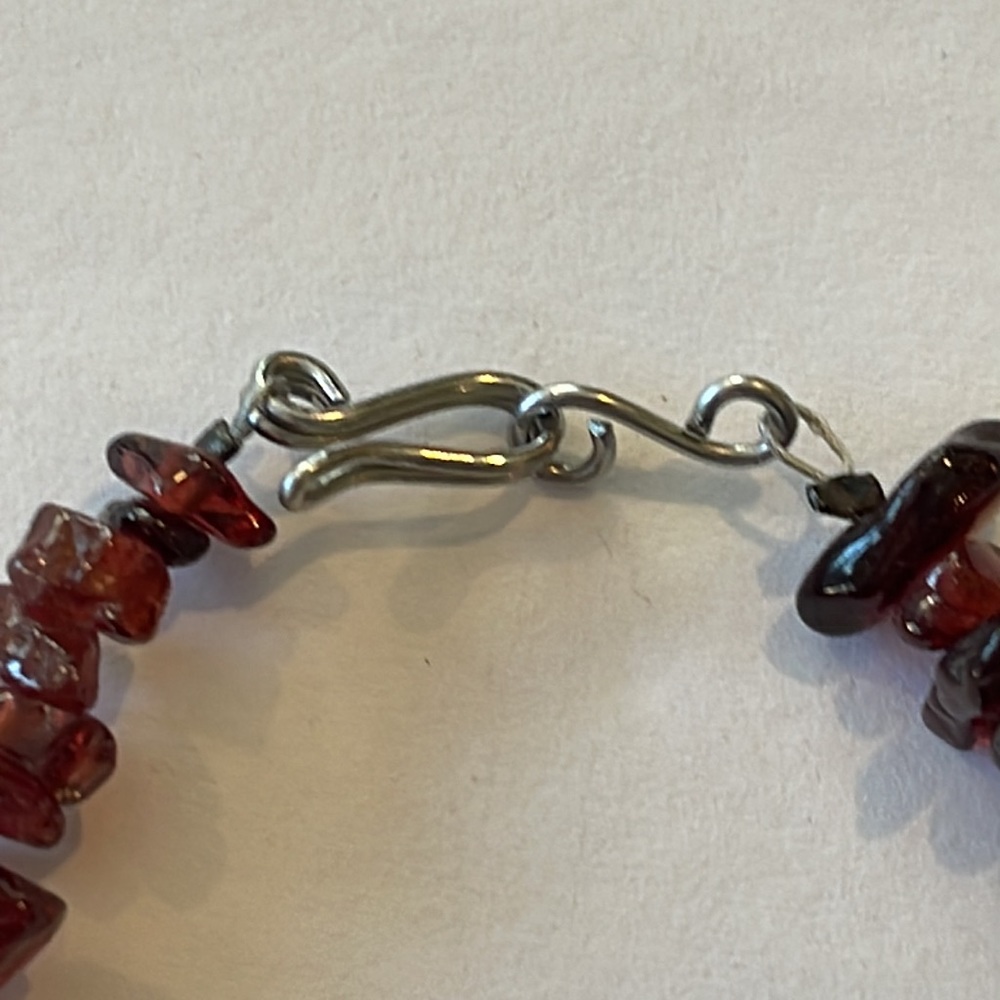 Garnet Stone Bracelet (6 1/4” length) - Picture 3 of 9
